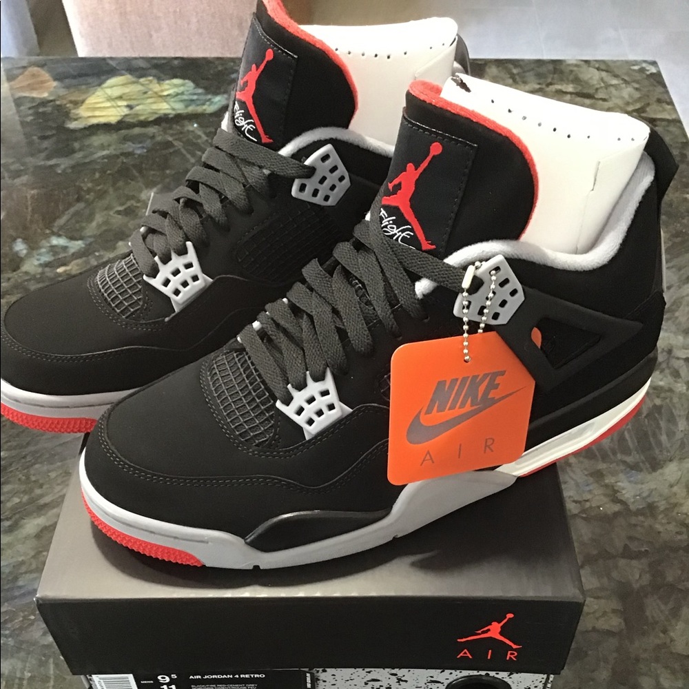 Air Jordan 4 Black Cement (Bred) 2019 release